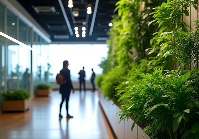 Jardín corporativo para empresa de biotecnología
